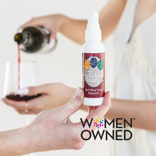 Miniatura 9 de Wine Away Removedor de manchas de vino tinto – Elimina las manchas de vino de la tela y la alfombra – Tamaño apto para viajes – Removedor de manchas