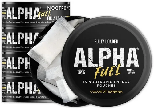 Miniatura 18 de Bolsas Nootrópicas Alpha Fuel Completamente Cargadas (Wintergreen Fuel) - Bolsas de Energía Nootrópicas con Cafeína, Alpha GPC, Tirosina, Taurina