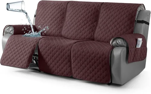 Miniatura 36 de TAOCOCO - Funda antideslizante para silla reclinable, funda para sofá, funda para silla reclinable pequeña con correas elásticas, protector