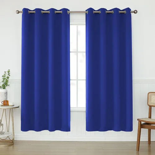 Miniatura 55 de KEQIAOSUOCAI Cortinas rosa bebé de 63 pulgadas para habitación de niñas - Con aislamiento térmico que oscurece la habitación, cortinas de ventana