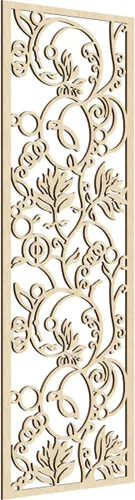 Miniatura 86 de 9 3/8"W x 24 3/8"H x 1/4"T Caspio Decorativos Paneles De Pared De Madera De Calado, Roble Rojo rojo (Red Oak)