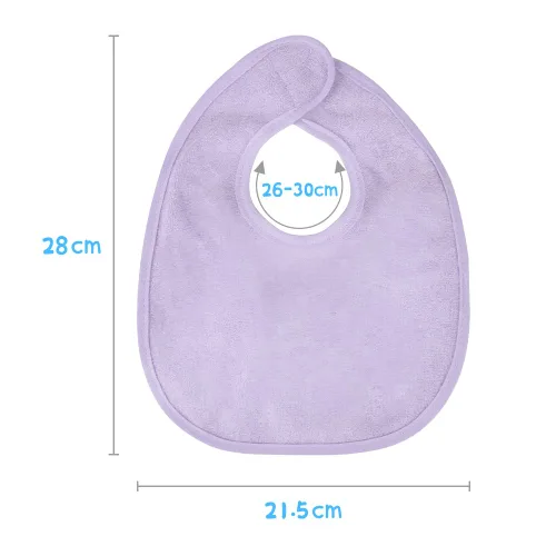 Miniatura 2 de Vicloon Baberos para bebé, juego de 8 baberos de rizo para niñas y niños, baberos de algodón de rizo de protección impermeable, juego suave y Azul