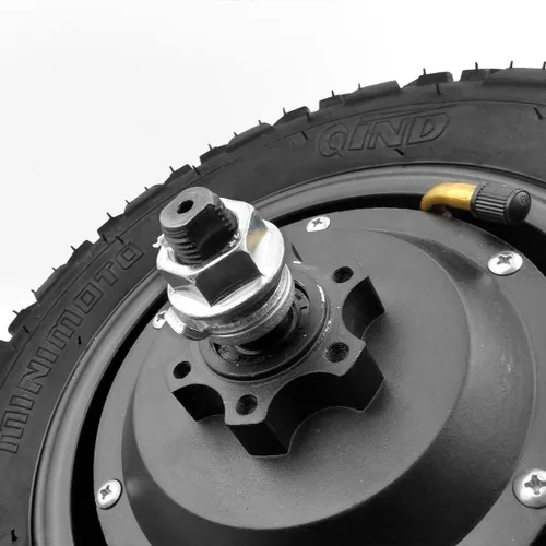 Miniatura 4 de L-faster Rueda neumática de 10 pulgadas 350 W motor eléctrico sin escobillas con neumático todoterreno sin cámara de alta toruqe para carretilla