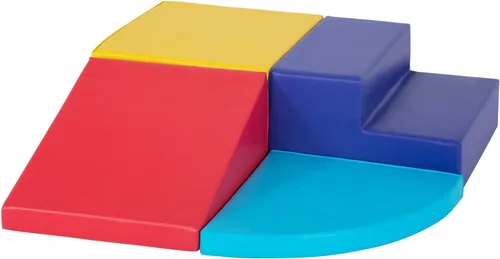 Miniatura 5 de PayLessHere Juguetes de escalada para niños pequeños de 1 a 3 años, juego de bloques de espuma coloridos de 4 piezas, juguetes