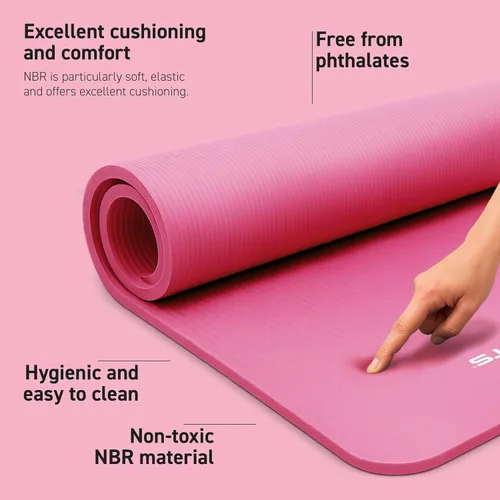 Miniatura 2 de MSPORTS Esterilla de yoga premium antideslizante gruesa – Esterilla de ejercicios extra cómoda para entrenamientos en casa, pilates, estiramiento