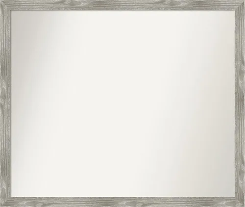Miniatura 335 de Amanti Art Espejo personalizado, espejo de baño gris plomo a rayas, espejo de pared o espejo de tocador de baño sobre el fregadero