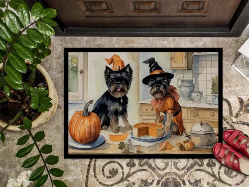 Miniatura 3 de Caroline's Treasures DAC1720MAT Affenpinscher - Tapete de otoño para cocina, con calabazas, 18 x 27 pulgadas, tapete para puerta delantera