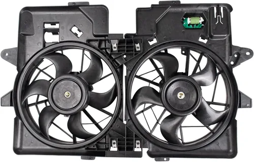 Miniatura 128 de TRQ Conjunto de ventilador de refrigeración dual del radiador compatible con Toyota Highlander 2008-2013 TO3115155