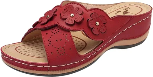 Miniatura 15 de Sandalias ortopédicas con soporte de arco, sandalias planas para exteriores, estilo bohemio, para caminar, cómodas, elegantes, informales