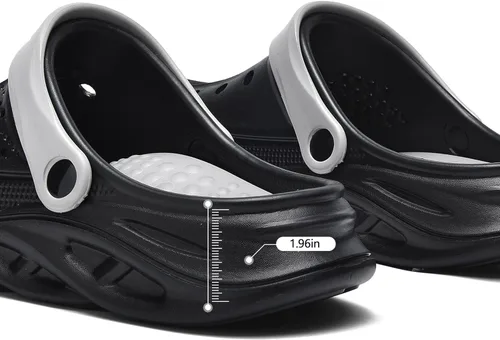 Miniatura 5 de Zuecos con forro de piel para mujer y hombre, pantuflas cálidas y mullidas, zapatos de jardín de invierno, sandalias para interiores y exteriores