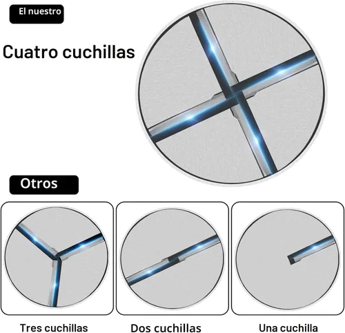 Miniatura 3 de Reespring Máquina de Conos de Nieve Máquina de Hielo Raspado Trituradora de Hielo con Cuchilla de Acero Inoxidable Eléctrica de Cocina para Hielo