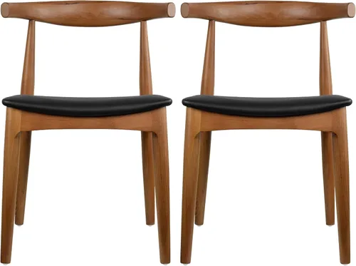 Miniatura 23 de 2xhome sillón de brazos estilo Eames, Madera Noble Natural