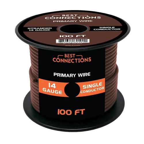 Miniatura 38 de BEST CONNECTIONS Cable primario automotriz – 100 pies (varias opciones de color) Ideal para remolques, altavoces y circuitos de iluminación Verde