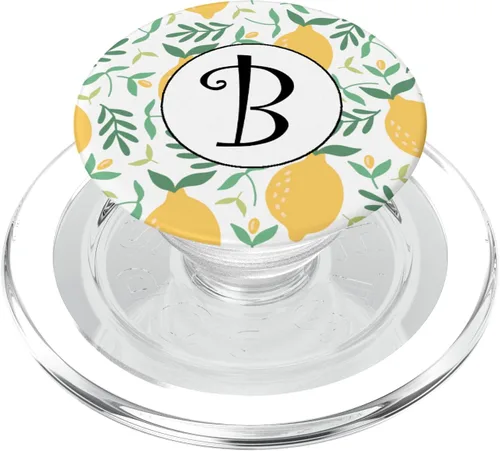 Miniatura 7 de Lemon Pop Socket Black Letter B - Phone Stand Fruit PopSockets PopWallet for MagSafe