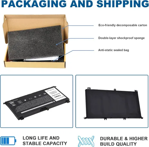 Miniatura 8 de Fancy Buying 74Wh 0GFJ6 357F9 - Batería para portátil Dell 15 7000 7559 7567 7566 7759 7557 5577 INS15PD Series P57F P57F003 P65F P65F001 71JF4 0