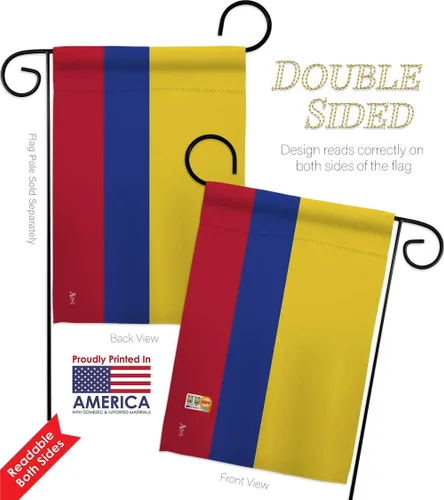 Miniatura 5 de Americana Home & Garden S140055-BO Colombia Banderas del Mundo Nacionalidad Impresiones Decorativas Vertical Casa 28" X 40" Jardín 13" X 18.5