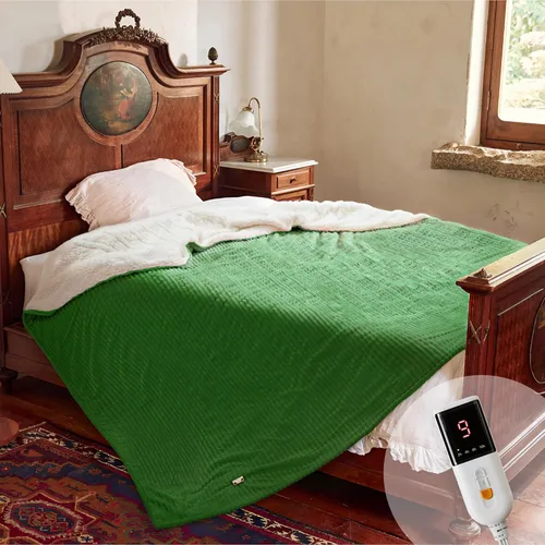 Miniatura 9 de Texciting Manta térmica eléctrica de 50 x 60 pulgadas, con 5 ajustes de calor, 3 horas de apagado automático, certificado ETL, lavable a máquina Rosa