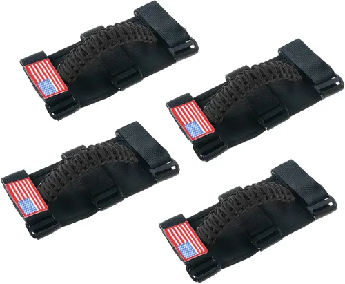 Miniatura 10 de Savadicar 2 x Asas de Agarre para Barra Antivuelco Manijas de Agarre para Jeep Wrangler YJ TJ JK JL y Gladiator JT 1987-2023, UTV, ATV, Accesorios