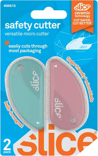 Miniatura 8 de Slice 00200 cutter de seguridad con hoja de cerámica, corta papel y cupones, no corta la piel, Verde, 1