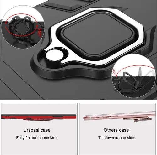 Miniatura 6 de Funda para Xiaomi Redmi Note 11/Note 11S (no 5G) con protector de pantalla de vidrio templado híbrido resistente Armadura protectora con soporte