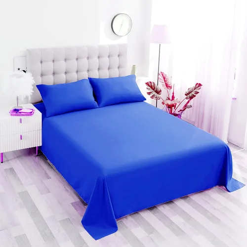 Miniatura 5 de Sfoothome Sábana encimera azul real, sábana superior de microfibra ultra suave y cómoda tamaño Queen
