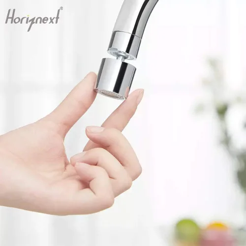 Miniatura 2 de Aireador de grifo para fregadero de cocina y baño, rociador de cabezal de grifo con filtro giratorio de 360 grados, extensor de manguera sin