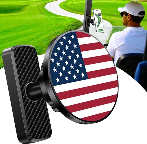 Soporte magnético para carrito de golf, accesorios de golf, regalos para hombres, papá, marido, único, rotación de 360°, soporte de teléfono con
