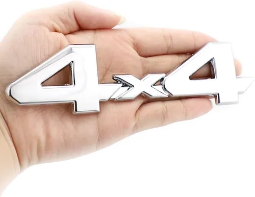 Miniatura 3 de Adhesivo de metal para placa de identificación 4 x 4 para camioneta Tundra 2005-2018 camiones/SUV/Pickup (plateado)