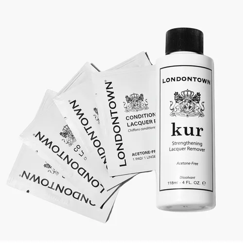 Miniatura 11 de LONDONTOWN Nail Polish Remover Set – Acetone-Free remover, Gentle Non-Drying Pads, Conditions Nails & Cuticles, Removes Regular & Glitter Polish