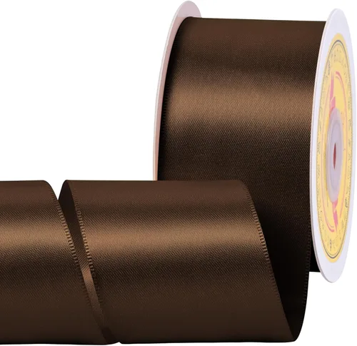 Miniatura 293 de Cinta de satén blanca antigua de doble cara de 1-1/2 pulgadas x 50 yardas, cinta de poliéster para envolver regalos, día de San Valentín, bodas