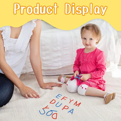 MONTESSORI OUTLET Pequeño alfabeto móvil (mayúscula, impresión, mezcla azul y rojo)