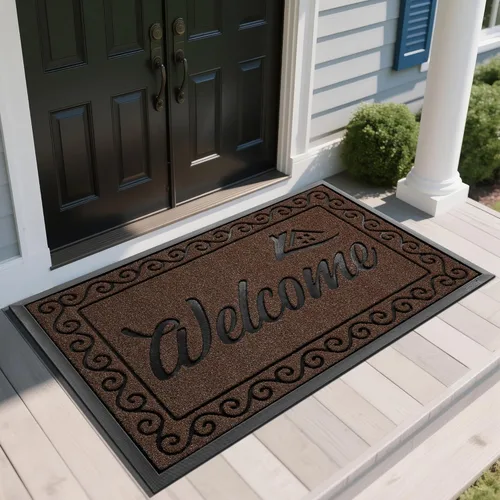 Miniatura 8 de Yimobra Tapete de Bienvenida, Tapetes de Puerta Resistentes y Duraderos para Entrada del Hogar Exterior Interior, Tapete Delantero para Patio