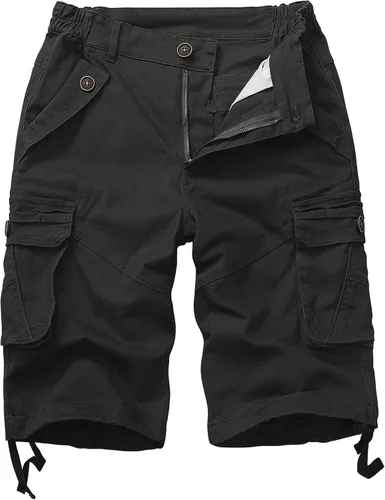 Pantalones cortos de senderismo para mujer, bermudas, pantalones cortos tipo cargo, pantalones cortos casuales de verano de 10 pulgadas, pantalones