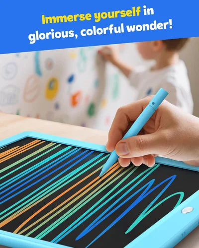 Miniatura 4 de TEKFUN: Tablero de garabatos LCD de 8.5 pulgadas, tabla de dibujo para niños, tableta de escritura, tablero de dibujo mágico, tablero de garabatos