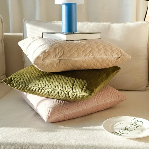 Miniatura 5 de Juego de 2 fundas de almohada decorativas color beige de 18 x 18 pulgadas, fundas de cojín cuadradas para sofá, cama, sala de estar
