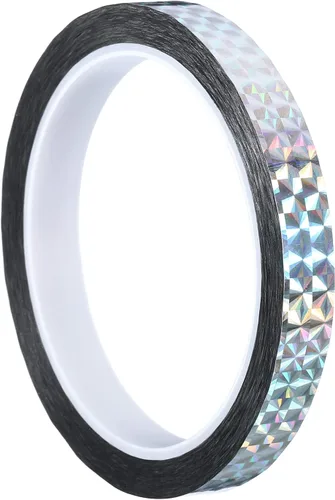 Miniatura 39 de PATIKIL Cinta prisma de 0.2 pulgadas x 55 yardas, adhesivo reflectante holográfico metalizado para detallar decoración de pared, arte de decoración