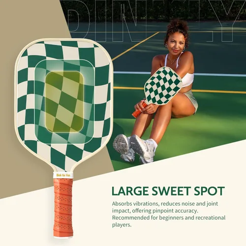 Miniatura 2 de Juego de 2/4 palas de pickleball - Raqueta de pickleball de grafito/fibra de vidrio aprobada por USAPA, 2 raquetas de pickleball, 4 pelotas y 1 4
