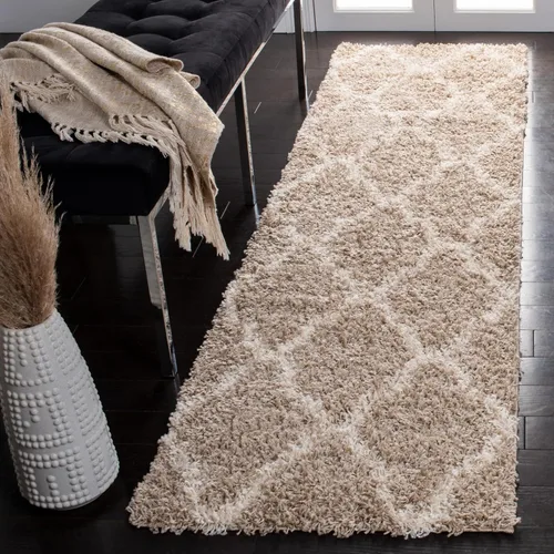 Miniatura 20 de Safavieh - Dallas Shag Collection SGD257A - Alfombra de área con diseño de enrejado de 10 x 14 pies