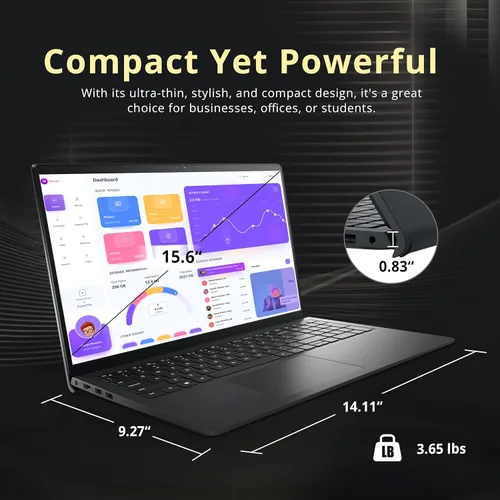 Miniatura 8 de Dell Inspiron 15 3520 - Laptop con pantalla táctil FHD de 15.6 pulgadas, Intel i7-1255U, 16 GB de RAM, SSD PCIe de 1 TB, gráficos Intel Iris Xe