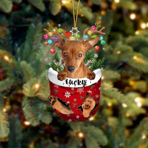 Miniatura 90 de Adorno de Navidad personalizado para perro Airedale Terrier en bolsillo de nieve, adorno para árbol de Navidad, idea de regalo para amantes