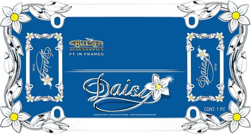 Miniatura 2 de Cruiser Accessories 19130 Daisy - Marco para matrícula, cromado/pintado