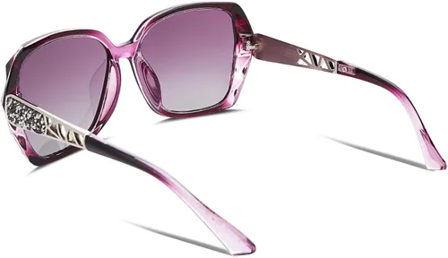 Miniatura 74 de FEISEDY - gafas de sol polarizadas para mujer, marco compuesto brillante B2289