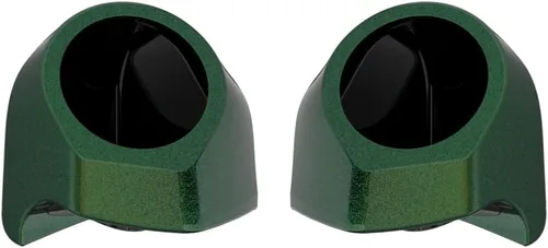 Miniatura 84 de Advanblack Alpine Green Tour Trunk Pack - Paquete de altavoces de 6.5 pulgadas, carcasa de audio trasera, color a juego, paquete de maletero Harley