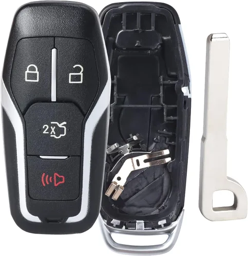 Keymall Funda para llavero remoto para Ford Edge/Explorer/Fusion/Mustang para Lincoln MKC/MKX (ID de FCC: M3N-A2C31243300 Nro. de pieza: 164-R8108)