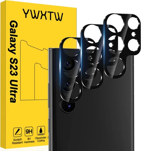 Miniatura 7 de YWXTW Paquete de 3 protectores de lente de cámara para Samsung Galaxy S22 / S22 Plus, vidrio templado 9H, antiarañazos, ultra fino Transparente