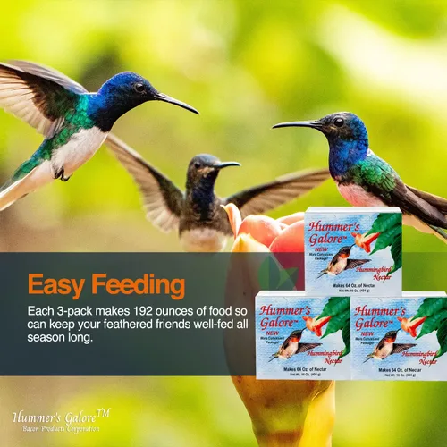 Miniatura 5 de Hummer's Galore Alimento para colibríes, néctar de colibrí listo para mezclar, fórmula colectora de néctar totalmente natural, sin conservantes ni