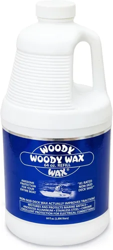 Woody Wax Paquete de repuesto de protección para barco, cera antideslizante y restaurador de metal profesional, protección marina todo en uno para