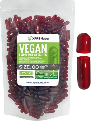 Miniatura 12 de XPRS Nutra Cápsulas vacías de tamaño 00 – 100 cápsulas veganas vacías – Pastillas vacías vegetarianas – Relleno de cápsulas vegetales DIY