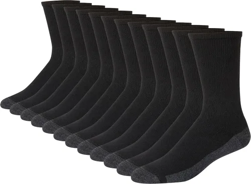 Miniatura 4 de Hanes Calcetines acolchados Max para hombre, absorben la humedad con control de olores, paquete múltiple