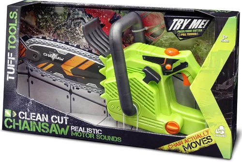 JAROFUREL Lanard Tuff Tools: Motosierra de Corte Limpio - Juguete de Sonidos y Acción para Niños, Juguete de Trabajo de Patio de Acción Realista,